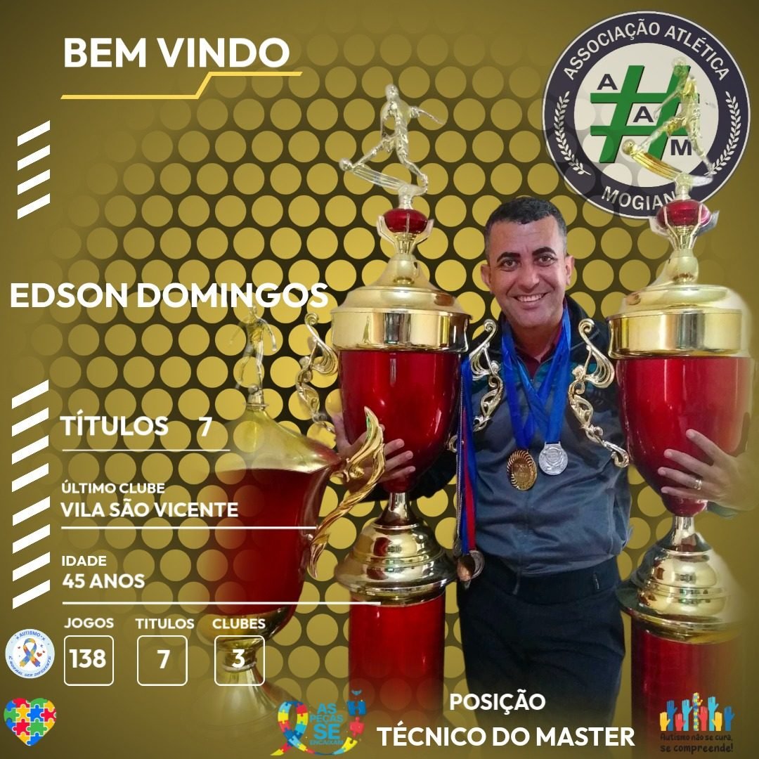Mogiana anuncia Edson Domingos como novo técnico do Master para 2026