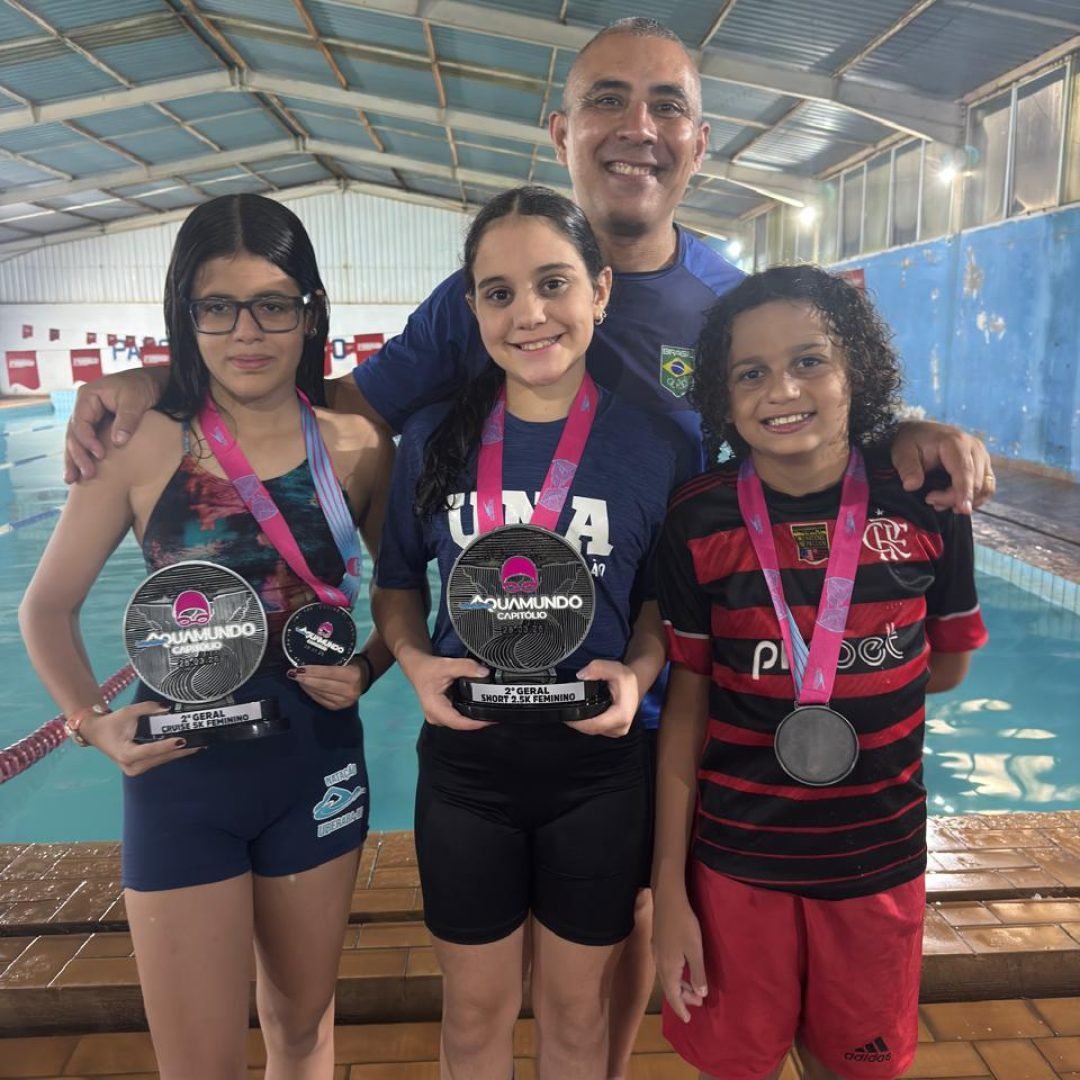 Atletas uberabense mais muma vez são destaque na natação - Foto: Acervo de fotos dos pais dos atletas