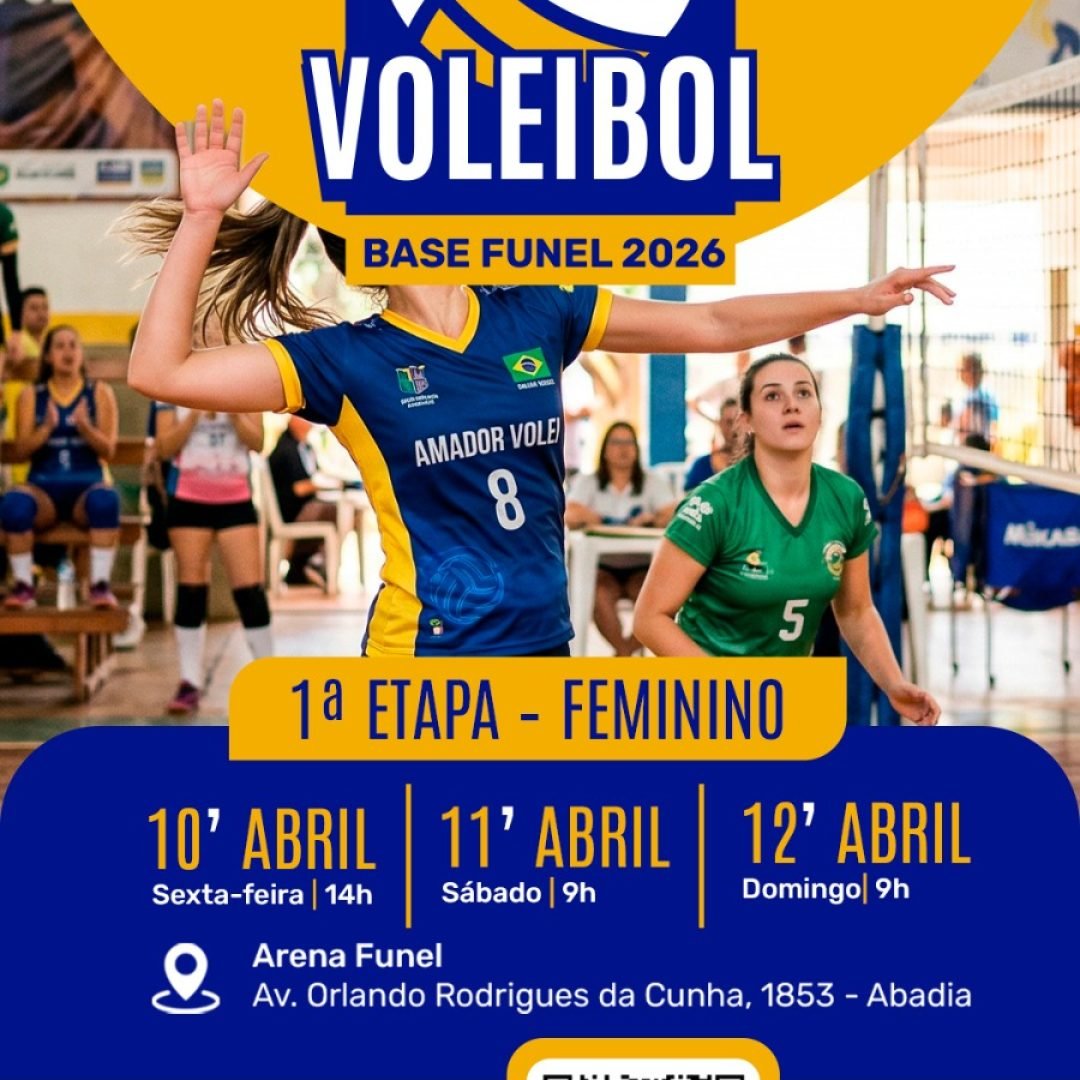 Circuito Uberaba de Voleibol de Base começa nesta sexta-feira na Arena Funel