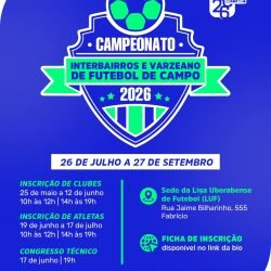 Funel e LUF abrem inscrições para o Campeonato Interbairros e Varzeano 2026