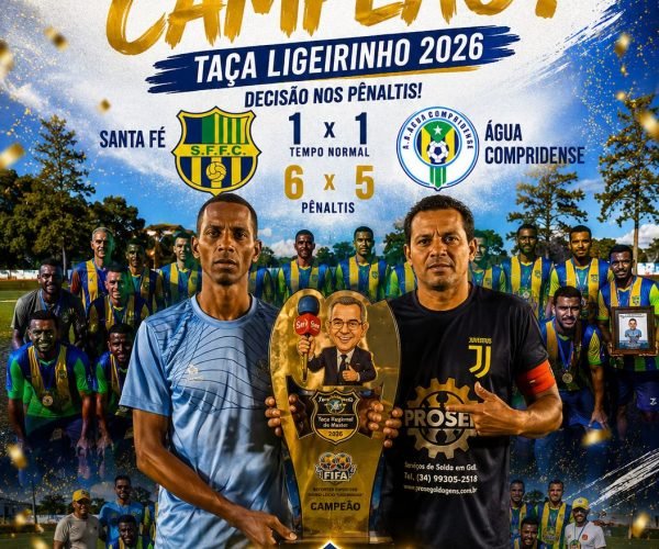 Santa Fé Conquista Taça Mário Lúcio – Ligeirinho de Futebol Máster