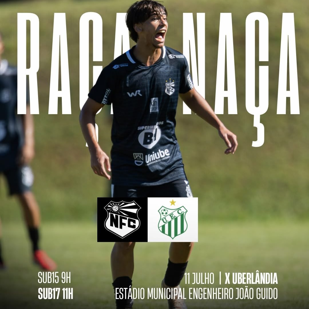 Nacional recebe Uberlândia no Uberabão pelo Mineiro Sub-15 e Sub-17