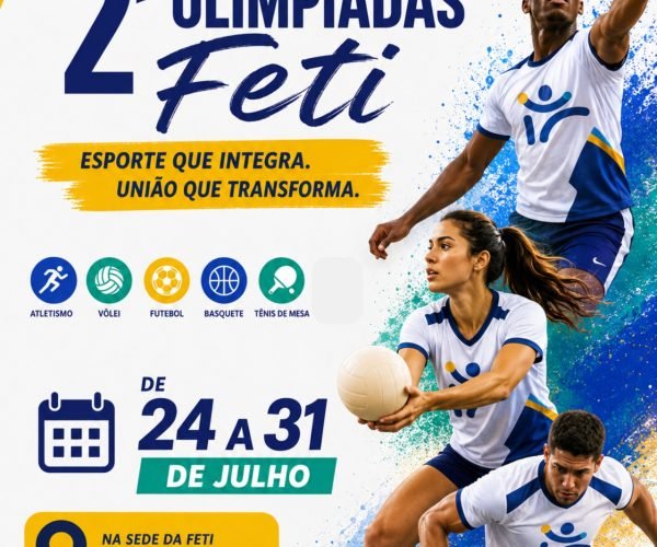2ª Olimpíadas Feti vai reunir cerca de mil jovens em uma semana de esporte, integração e cidadania