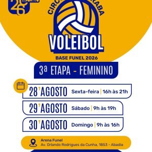 Circuito Uberaba de Voleibol volta à Arena Funel neste fim de semana