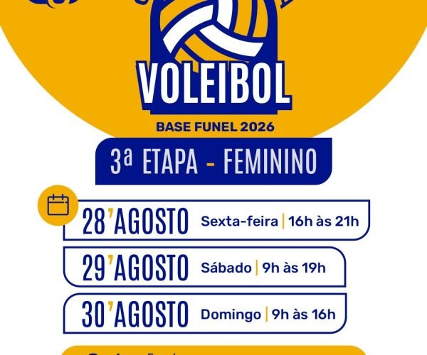 Circuito Uberaba de Voleibol volta à Arena Funel neste fim de semana