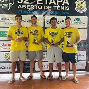 Atletas do Uirapuru se destacam na 52ª Etapa Aberta de Tênis em Ituverava - Foto Idair Jr