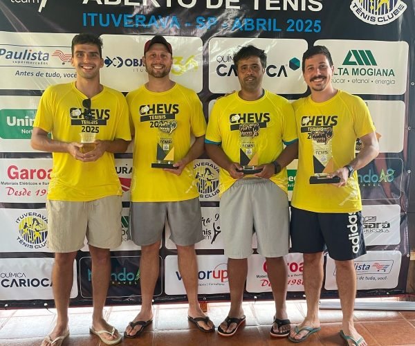 Atletas do Uirapuru se destacam na 52ª Etapa Aberta de Tênis em Ituverava - Foto Idair Jr