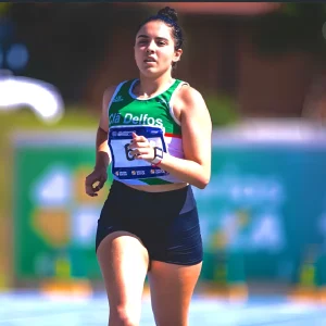 Vitória Ferreira durante prova no Troféu Adhemar Ferreira da Silva, em Bragança Paulista (SP) - Foto: Divulgação Atleta