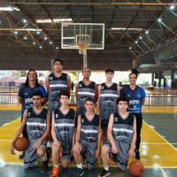 Basquete Sub14 do Uirapuru em vitória na Copa Revelar, contra Franca - Foto: Camilinha