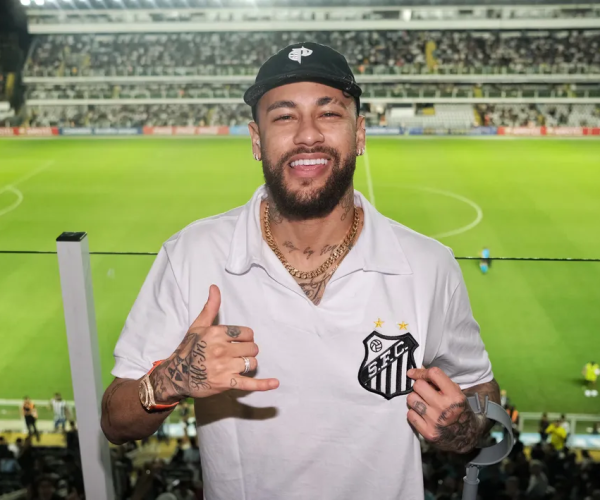 Neymar na Vila Belmiro para Santos x Audax Italiano — Foto: Divulgação/SantosFC

