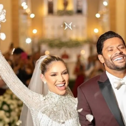 Hulk e Camila Ângelo se casaram na última sexta-feira (Foto: Reprodução/Instagram)