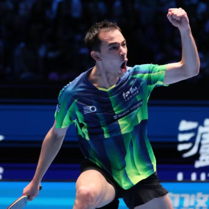 Hugo Calderano na Copa do Mundo — Foto: VCG/VCG via Getty Images

