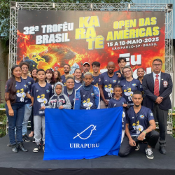 Equipe de Karate do Uirapuru no  Troféu Brasil de Karatê  - Foto: Divulgação
