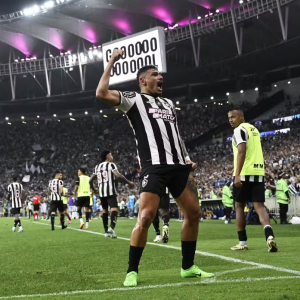 Tiquinho Soares em Botafogo x Criciúma — Foto: André Durão