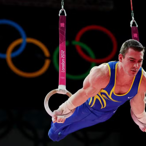 Arthur Zanetti conquista o ouro nas argolas nas Olimpíadas de Londres 2012 — Foto: Ronald Martinez/Getty Images