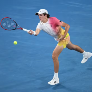 João Fonseca na estreia no Australian Open — Foto: Hannah Peters/Getty Images