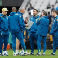 Carlo e Davide Ancelotti na Seleção Brasileira (Foto: Reprodução/Instagram)
