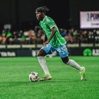 Georgi Minoungou atuando pelo Seattle Sounders FC - Foto: soundersfc.com.br