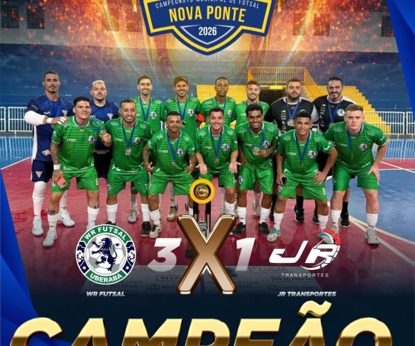 Leão conquista título inédito no Municipal de Futsal 2026 em Nova Ponte