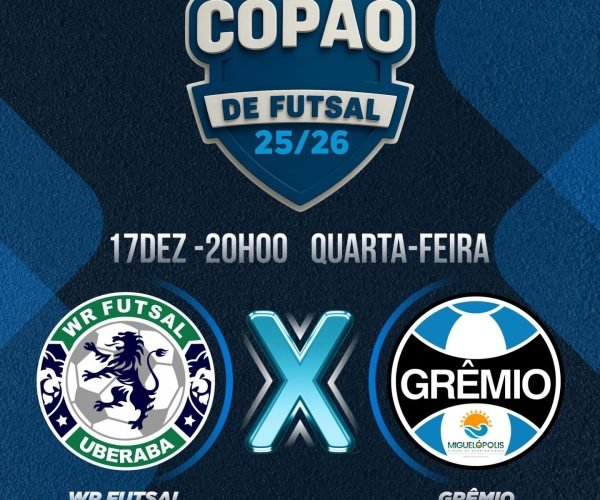 WR/Futsal Uberaba estreia no Copão de Futsal em Sacramento/MG