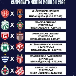 Público da 2ª Rodada do Mineiro Módulo 2