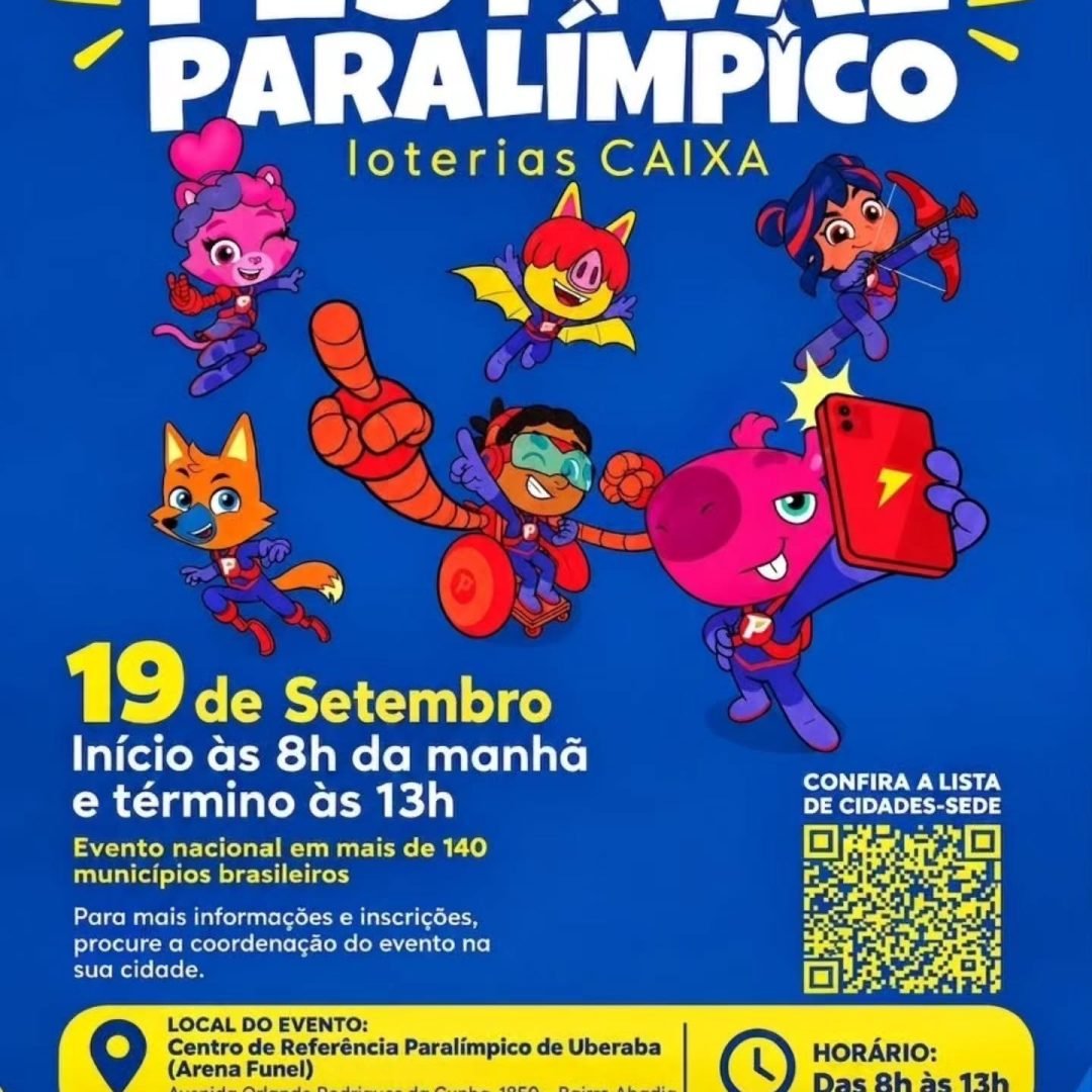Arena Funel recebe Festival Paralímpico Loterias Caixa neste sábado