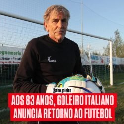 Ex-goleiro Lamberto Boranga aos 83 anos surpreende o futebol amador com retorno às jogadas profissionais
