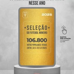 Seleção do Ano do Futebol Mineiro consagra destaques em votação popular da FMF