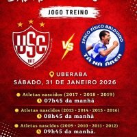 Uberaba SC promove jogos-treinos da base neste sábado visando a temporada 2026
