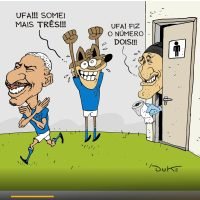 Charge do Duke ironiza pausa inusitada de Cássio e vira assunto no futebol mineiro