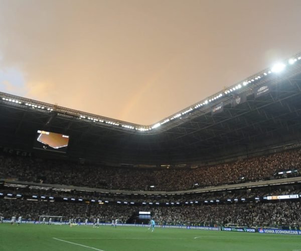 A Arena MRV recebe o grande clássico mineiro Atlético e Cruzeiro válido pelo jogo de ida da Copa do Brasil 2025 - Foto: Alexandre Guzanshe/EM/D.A. Press