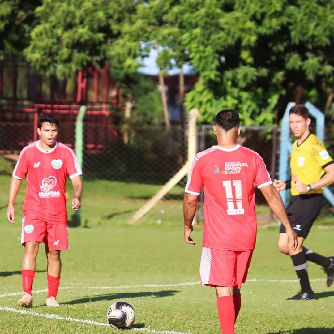 A equipe da cidade de Araporã acabou ficando no empate em 2 a 2 diante da equipe de Uberlândia - Foto: www.arpora.mg.gov.br