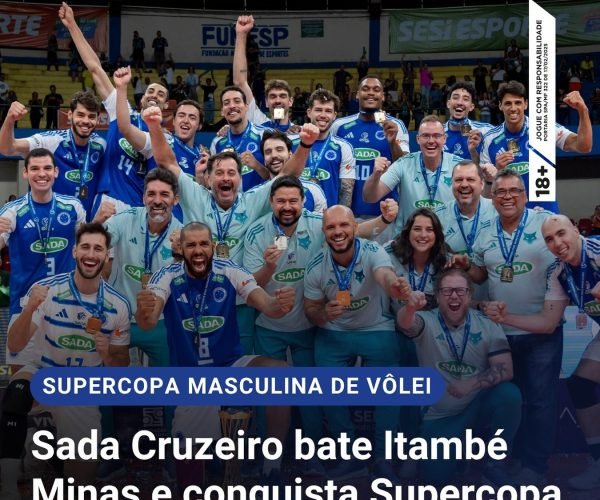 Sada Cruzeiro é heptacampeão da Supercopa Masculina de Vôlei