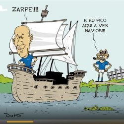 Saída de Leonardo Jardim do Cruzeiro repercute até na charge esportiva