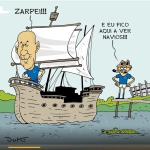 Saída de Leonardo Jardim do Cruzeiro repercute até na charge esportiva