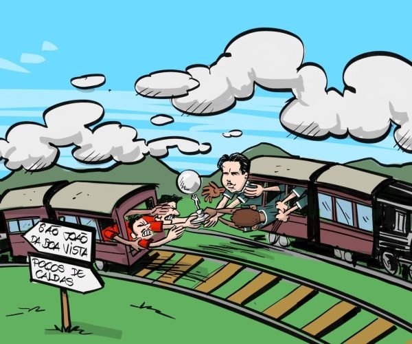 A taça vencida pela Caldense com o nome da rival Esportiva Sanjoanense