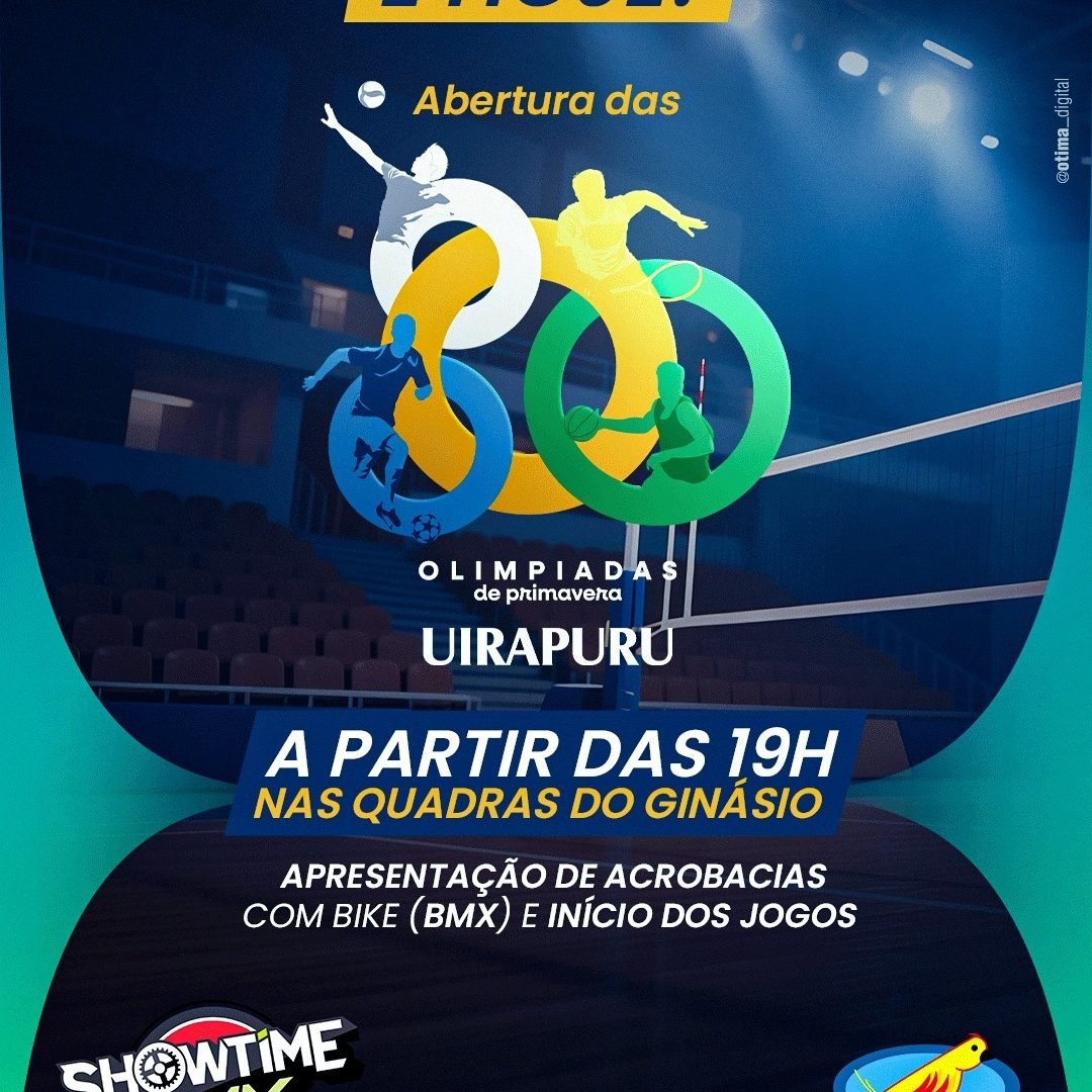 Uirapuru abre hoje as Olimpíadas de Primavera 2026 com BMX e jogos