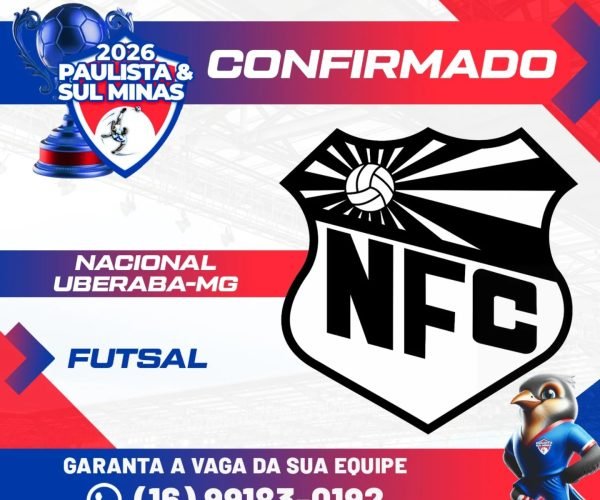 Nacional FC confirma presença e agita o Paulista & Sul Minas de Futsal 2026