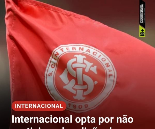 Internacional recusa Copa Sul-Sudeste e abre vaga para outro gaúcho