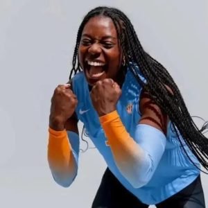 A norte americana Morghan Fingall, finalmente se apresentou a equipe feminina de Vôlei do Praia Clube - Foto: U. do Tennessee/Divulgação