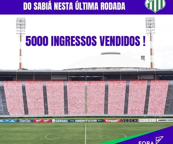 Torcida responde em peso: Uberlândia vende cerca de 5 mil ingressos no primeiro dia para duelo decisivo contra o Pouso Alegre
