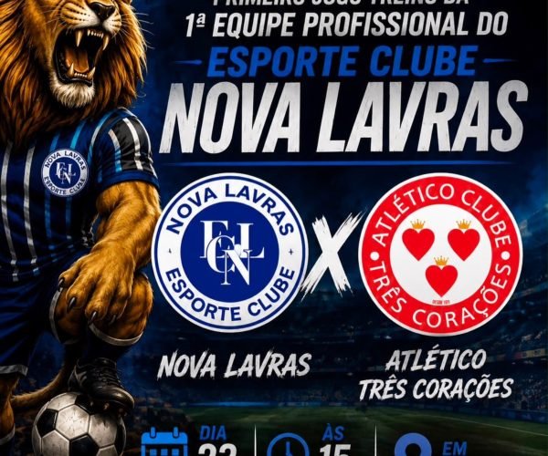 Nova Lavras acelera preparação para estreia inédita na Segunda Divisão do Mineiro