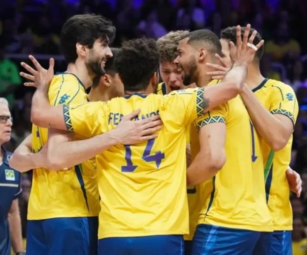 Seleção Brasileira de Voleibol Masculino enfrenta a Polônia na Semifinal da VNL - Foto:  Mauricio Val/FV Imagem/CBV