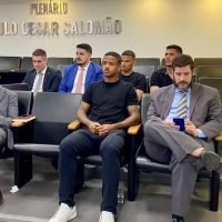 Ygor Catatau, Gabriel Neri e Romarinho foram reintegrados ao futebol - Foto: Divulgação/STJD