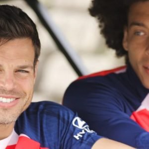 César Azpilicueta e Axel Witsel chegaram ao fim de seus contratos com o Atlético de Madrid e, podem assinar com qualquer equipe no mundo - Foto: Divulgação/Atlético de Madrid
