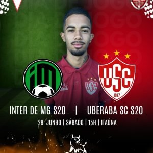 Uberaba Sub-20 enfrenta o Inter de Minas em partida decisiva pela sexta rodada do Campeonato Mineiro da Primeira Divisão