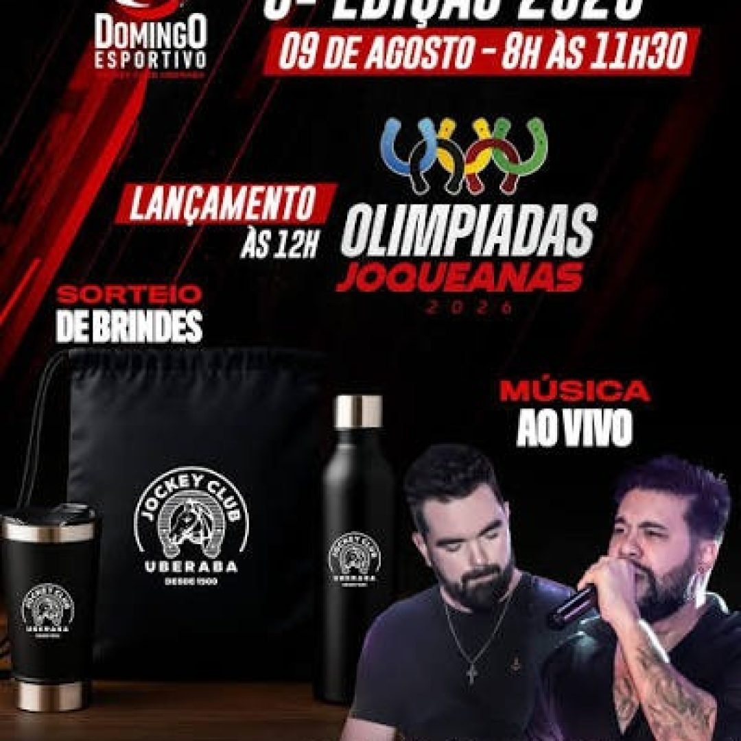 Jockey Club de Uberaba lança neste domingo as Olimpíadas Joqueanas 2026