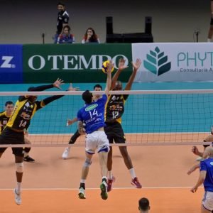 Praia Clube conquista histórica vitória sobre o Sada Cruzeiro por 3 sets a 1 em jogo válido pelo Mineiro de Vôlei 2025 - Foto: Fred Magno/O Tempo