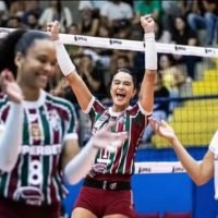A equipe do Fluminense conquistou excelente vitória sobre o Praia Clube pela Superliga Feminina de Vôlei - Foto: Alex Maia