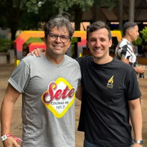 Sete nos Esportes no lançamento do CIA 10 Ano. Marcelo Vilela e Alaor Neto